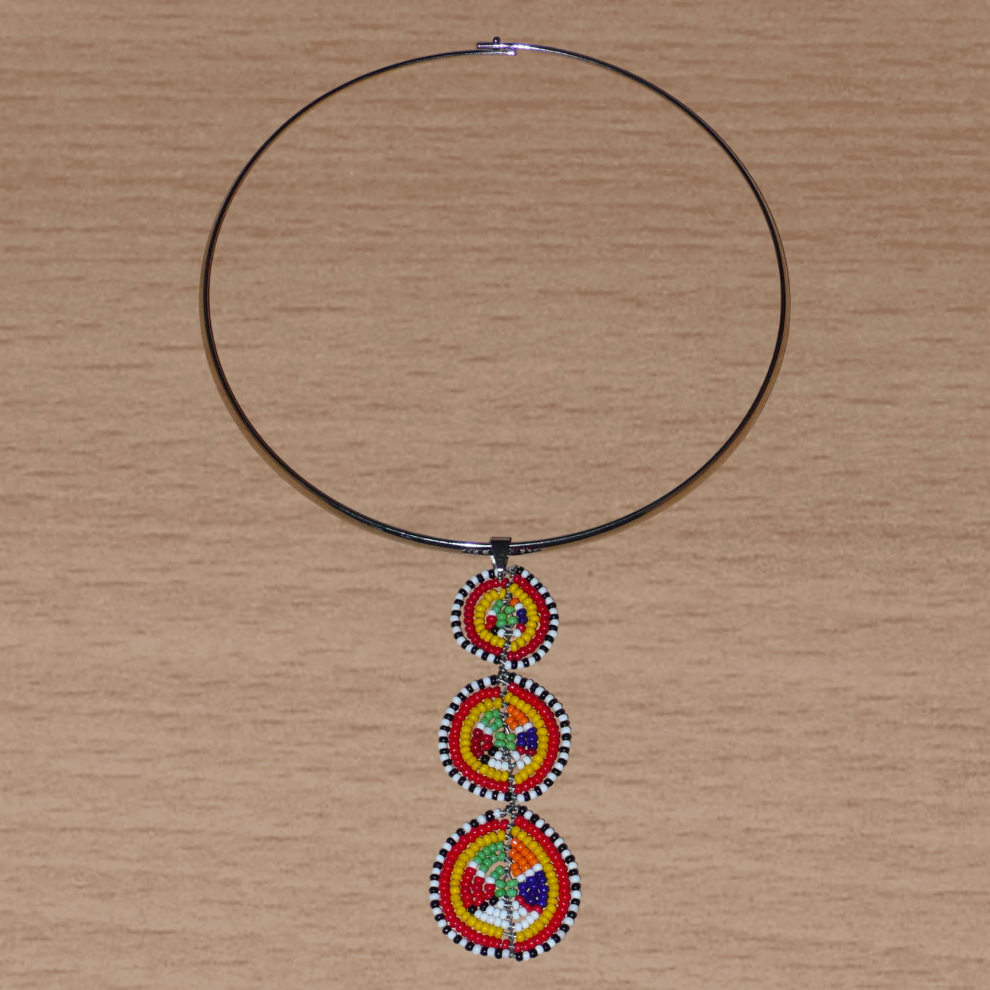 Parure de bijoux africains Massai style 70s