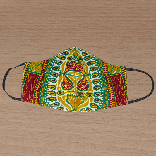 Masque textile afro chic