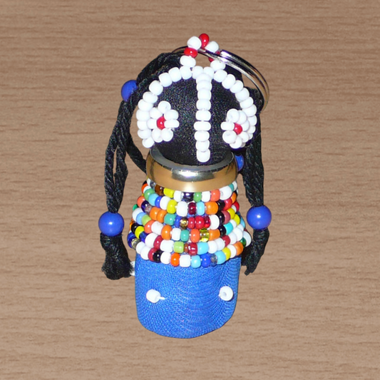 Porte-clés africain poupée Ndebele