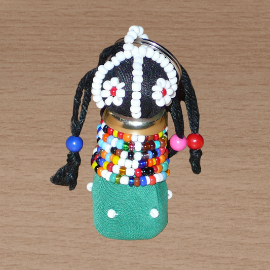 Porte-clés africain traditionnel Ndebele